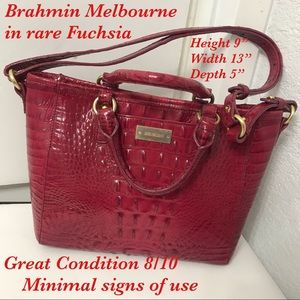 Brahmin Fuchsia Melbourne Tote